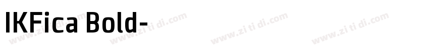 IKFica Bold字体转换